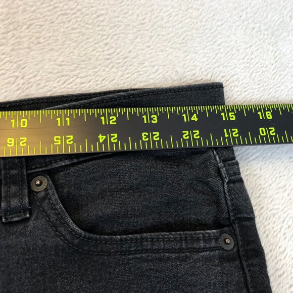 Banana Republic Womens Jeans 28/6 High Rise Skinny Stretch Black Denim Ankle - Picture 6 of 11